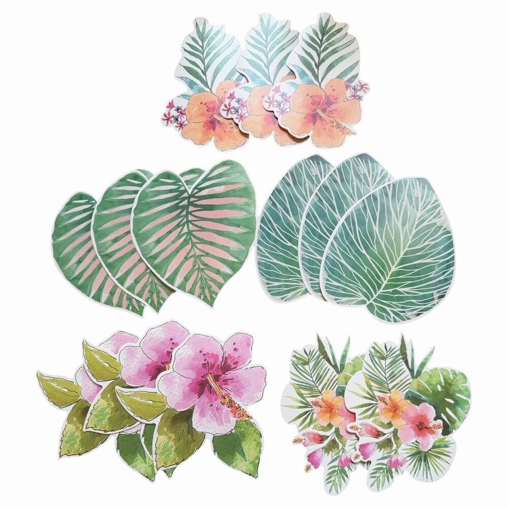 Botanical Scrapbook Craft Lot Cactus Succulent Tropical Plant Stickers Die Cuts - Picture 3 of 9